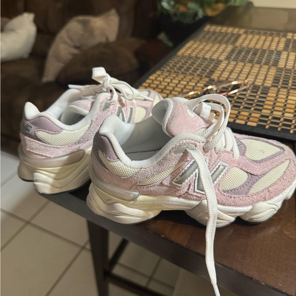 New Balance Pink & Cream Retro Runner Sneakers